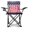 Eternal Living American Flag Camping Chair with Cupholder, Blue view 1