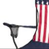 Eternal Living American Flag Camping Chair with Cupholder, Blue view 3