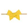 Copper Pearl Baby Bows: Stylish Headbands for Baby Girls, Premium Soft and Stretchy Baby Headbands, Perfect for Newborns, Trendy Designs - Banana view 1