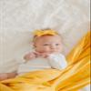 Copper Pearl Baby Bows: Stylish Headbands for Baby Girls, Premium Soft and Stretchy Baby Headbands, Perfect for Newborns, Trendy Designs - Banana view 4