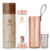Almeara Crystal Water Bottle with Authentic Red Jasper Stones & Clear Quartz Removable Gemstones, Loose Leaf Tea Infuser - Relaxation, Healing & Spiritual Gifts for Women - Witchcraft Supplies view 1