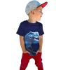 Moonker Baby Tees for 2-7 Years Old,Cute Children Kid Boys Cartoon Dinosaur Letter Print Tops T-Shirt Z62008 Navy view 1