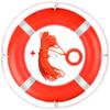 23 Inch Life Rings with 98.4ft Water Floating Lifesaving Rope Set, Life Ring for Pool, Pool Safety Ring with Reflective Strip, Life Rings with Rope (Orange) - 2 Size view 1