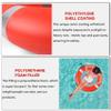 23 Inch Life Rings with 98.4ft Water Floating Lifesaving Rope Set, Life Ring for Pool, Pool Safety Ring with Reflective Strip, Life Rings with Rope (Orange) - 2 Size view 3