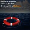 23 Inch Life Rings with 98.4ft Water Floating Lifesaving Rope Set, Life Ring for Pool, Pool Safety Ring with Reflective Strip, Life Rings with Rope (Orange) - 2 Size view 4