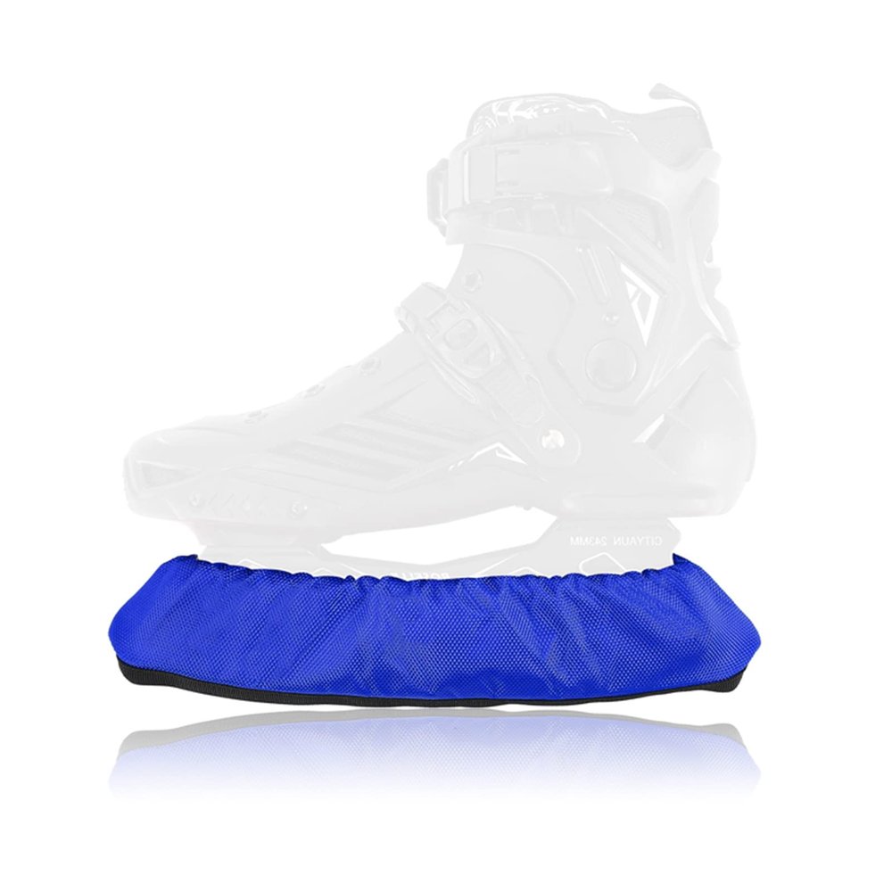 Hagsfire Skate Guards Hockey, Ice Skate Guards, Skate Guards for Figure Skating, Ice Skate Soakers Blade Covers for Kids Youth Adult, Ice Skating Accessories for Men Women Boys Girls (M, Blue)