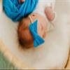 Copper Pearl Baby Bows: Stylish Headbands for Baby Girls, Premium Soft and Stretchy Baby Headbands, Perfect for Newborns, Trendy Designs - Blueberry view 4