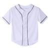 Yuji Itadori Kids Baseball Jersey Button Boys Short Sleeve T Shirts Hip Hop Fashion Casual Sports Solid Color Shirt (White,1T) view 1