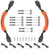 HLOGREE Kayak Handles 2 Pack,Orange Kayak Carry Handle with Rivets,Kayak Replacement Handles,Kayak Handles for Emotion/Pelican/Hobie/Lifetime/sit on top/Ocean/Wilderness Accessories,Kayak Parts view 1
