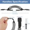HLOGREE Kayak Handles 2 Pack,Kayak Carry Handle with Rivets,Kayak Replacement Handles,Kayak Handles for Emotion/Pelican/Hobie/Lifetime/sit on top/Ocean/Wilderness Accessories,Kayak Parts - Grey view 2