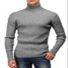 H2H Mens Casual Slim Fit Turtleneck Pullover Knit Lightweight Sweaters HeatherGray US M/Asia L (CMOSWL087) view 2
