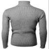 H2H Mens Casual Slim Fit Turtleneck Pullover Knit Lightweight Sweaters HeatherGray US M/Asia L (CMOSWL087) view 4
