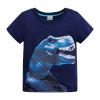 Moonker Baby Tees for 2-7 Years Old,Cute Children Kid Boys Cartoon Dinosaur Letter Print Tops T-Shirt Z62010 Navy view 3