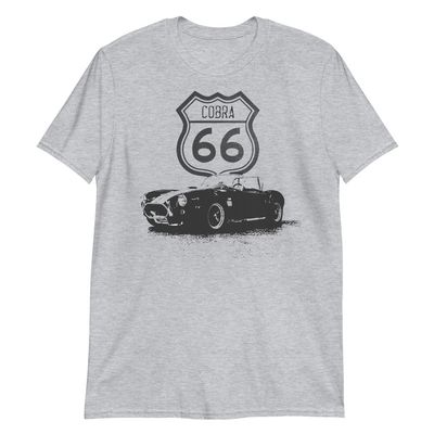 1966 high-Performance Pony car Cobra 66 Classic Car Art Short-Sleeve Unisex T-Shirt Sport Grey