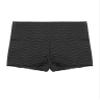 Hansber Women's Butt Lifting Yoga Shorts Bowknot Back Booty Textured Shorts Tummy Control Beach Hot Pants Black Small view 4