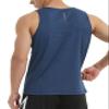 EZRUN Men's Tank Tops Quick Dry Workout Swim Beach Shirts Sleeveless Shirts for Bodybuilding Gym Fitness Training(Blue, 4XL) view 3