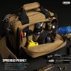 Savior Equipment Specialist Series Mini Range Bag Tactical Dual Pistol Handgun Revolver Bag Gun Carrying Case, X-Large Compartments w/Lockable Zippers, Deluxe Padded Shoulder Strap Included view 2
