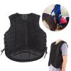 Equestrian Protective Black Vest Protector, Horse Riding Vest One Piece Armor with Extended Padding for Adults Boys Girls Children for Unisex(XL) view 2
