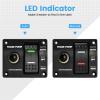 Briidea 3-Way Bilge Pump Switch Panel (Auto-Off-Manual) with LED Indicator, Control DC 12V/24V Bilge Pump, Built in 15A Circuit Breaker view 2