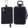 2pcs Compact Pocket Organizer Pouch Sets - Tactical Molle EDC Bags Medical Storage Pouch, Mini Size Belt Gear Organizer for Keychain Coin ID Card Holder Car Fob Waist Case Wallet Pack (Black-2pcs) view 1
