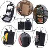 2pcs Compact Pocket Organizer Pouch Sets - Tactical Molle EDC Bags Medical Storage Pouch, Mini Size Belt Gear Organizer for Keychain Coin ID Card Holder Car Fob Waist Case Wallet Pack (Black-2pcs) view 3