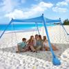 Beach Tent Sun Shelter with UPF 50+ UV Protection, Beach Canopy Sun Shade 11x11 FT with Sandbags, Poles and Ground Pegs and Anti-Wind Ropes, Pop Up Tent for Camping, Backyard and Picnics view 1