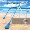 Beach Tent Sun Shelter with UPF 50+ UV Protection, Beach Canopy Sun Shade 11x11 FT with Sandbags, Poles and Ground Pegs and Anti-Wind Ropes, Pop Up Tent for Camping, Backyard and Picnics view 3