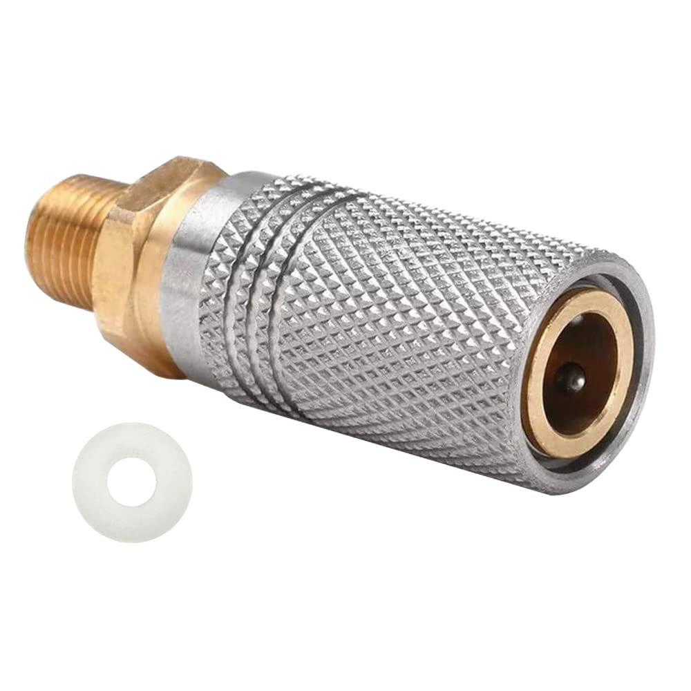 HMKUGO Paintball PCP 1/8" NPT Male Thread Coupler HPA CO2 Air Tank Refill Connector Quick Disconnect Quick Release Adapter Fitting