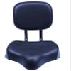 bike seat with backrest,oversized soft bike seats for comfortable,bicycle saddle seat with backrest extra wide,tricycle saddle replacement with back support.Exercise Bike Seat Replacement.(Black-Grey) view 3