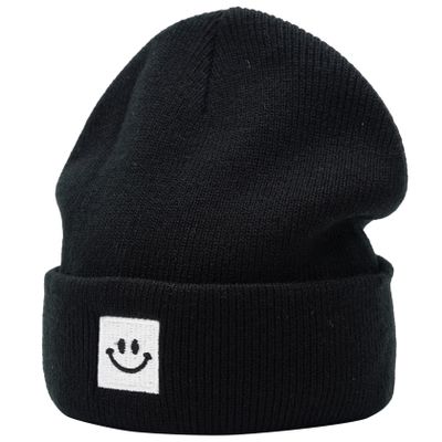 55cube Baby Beanie 6-12 Months 12-18 Months 24-36 Months Black