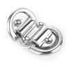 Atibin Hardware Steel Tie Down Ring Heavy Stainless Folding Pad Eye Marine Deck Folding Pad Eye Double Rings SUS316 view 2
