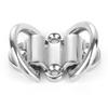 Atibin Hardware Steel Tie Down Ring Heavy Stainless Folding Pad Eye Marine Deck Folding Pad Eye Double Rings SUS316 view 3