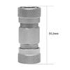HMKUGO Paintball PCP Double 8mm Female Quick-Disconnect Coupling Adaptor Stainless Steel Coupler HPA CO2 Air Tank Refill Connector view 2