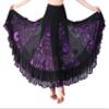 Honeystore Women's Long Flower Latin Dance Skirts Swing Ballroom Party Waltz Dress 2818-Grape view 1