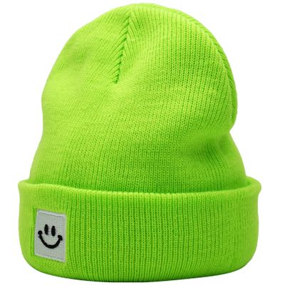 55cube Baby Beanie 3-5 Years 5-8 Years Lime Green