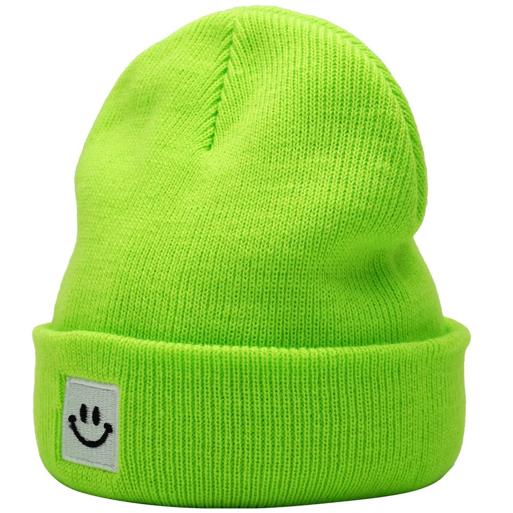 55cube Baby Beanie 3-5 Years 5-8 Years Lime Green