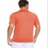 MAGCOMSEN Men's Polo Shirts Short Sleeve Athletic Performance Moisture Wicking Golf Fitted Business Casual Collared Shirts Orange view 2
