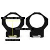 FOCUHUNTER Scope Rings, 34mm Scope Mount Rings for 20mm Picatinny, 34mm Tactical Rings Low/Medium Height Profile 34mm Scope Mount for Standard 20mm Base Standard Picatinny Rails (1.26 inch - Medium) view 2