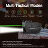 SOLOFISH SL-1039CL 500 Lumens Tactical Flashlight with Green Circle Dot Laser Sight for Pistol, Rechargeable Circle Beams for Guns/Shotgun W/a Rail view 2