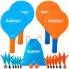 Banvih Badminton Set with 4 Rackets & Paddle Ball  Outdoor Yard Beach Lawn Camping Games, Great Easter Basket Stuffers for Kids Teens Adults Family, Fun Summer Sports Toys view 1
