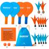 Banvih Badminton Set with 4 Rackets & Paddle Ball  Outdoor Yard Beach Lawn Camping Games, Great Easter Basket Stuffers for Kids Teens Adults Family, Fun Summer Sports Toys view 2