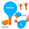 Banvih Badminton Set with 4 Rackets & Paddle Ball  Outdoor Yard Beach Lawn Camping Games, Great Easter Basket Stuffers for Kids Teens Adults Family, Fun Summer Sports Toys view 3