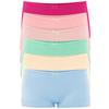 Allxwek Womens Underwear Cotton Boyshort Boxer Ladies Comfort Soft Boy Shorts Pack 6 3901 UN3 L view 1