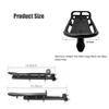 Bike Rear Rack Retractable Bicycle Luggage Seat Rack Adjustable Bicycle Pannier Touring Rear Seat Post Aluminum Alloy Bike Mount Carrier Quick Release 22lb Capacity view 2