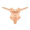 Women Sexy Embroidered Mesh Sheer Thong Panties T Pants Bow Tie Low Waist Plus Size 20 for 25 Panties (Beige, XXL) view 1