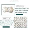 LGLFDJ White Camouflage Outdoor Netting, Shooting Hunting Blinds Military Decoration Camo Netting Roll, Outdoor Camping Awnings, Garden Pergola Shade Cover (Size : 6X9m(20ft X 29ft)) view 2