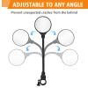 Bike Handlebar Mirror 2 Pack - Rotatable And Adjustable Wide Angle Rear View Shockproof Convex Mirror Universal For Bike Bicycle view 4