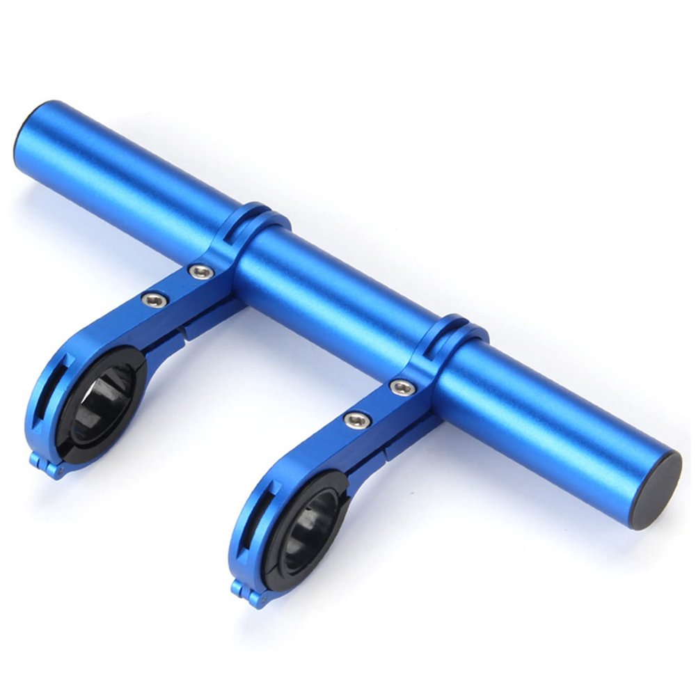 Winwinfly Bike Handlebar Extender Double Handlebar Stem Extension Rack Aluminum Alloy Mount Holder with Carbon Fiber Bracket Space Saver for Bicycle Accessories Speedometer Flashlight Lamp Phone Mount