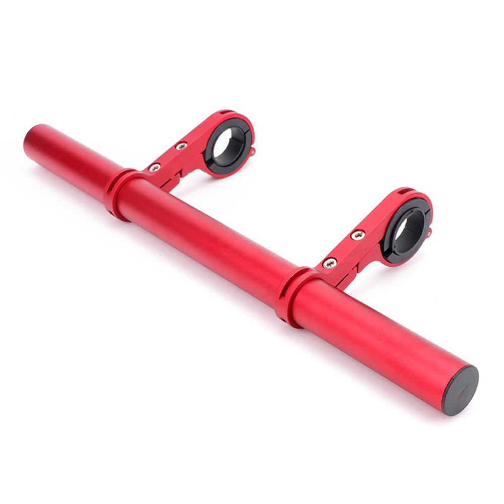 Winwinfly Bike Handlebar Extender Double Handlebar Stem Extension Rack Aluminum Alloy Mount Holder with Carbon Fiber Bracket Space Saver for Bicycle Accessories Speedometer Flashlight Lamp Phone Mount