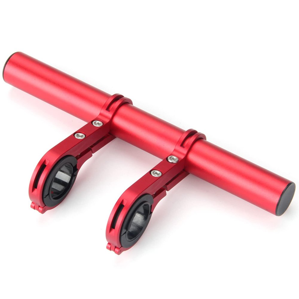 Winwinfly Bike Handlebar Extender Double Handlebar Stem Extension Rack Aluminum Alloy Mount Holder with Carbon Fiber Bracket Space Saver for Bicycle Accessories Speedometer Flashlight Lamp Phone Mount